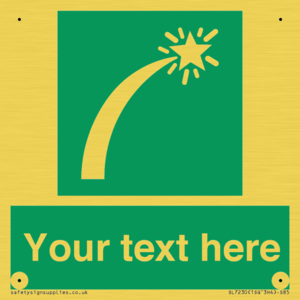 Custom sign safe condition Survival craft distress signal